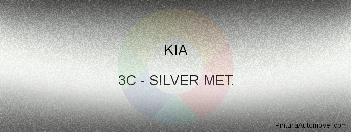 Pintura Kia 3C Silver Met.