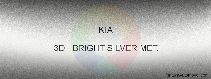 Pintura Kia 3D Bright Silver Met.