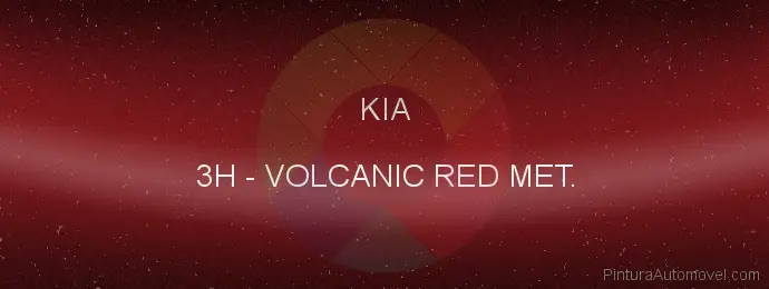 Pintura Kia 3H Volcanic Red Met.