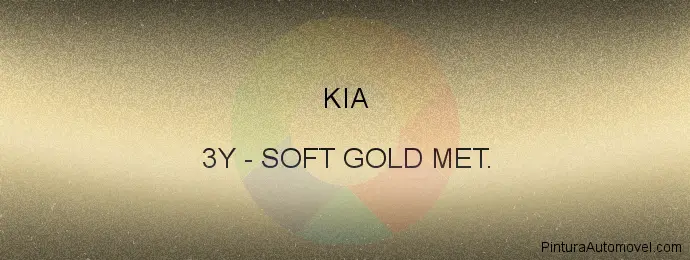 Pintura Kia 3Y Soft Gold Met.