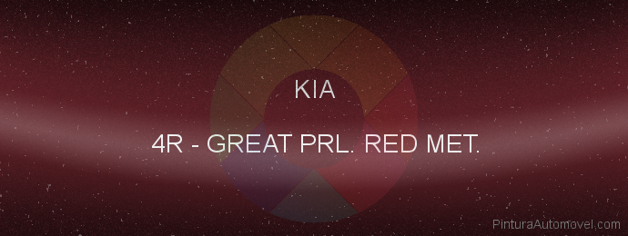 Pintura Kia 4R Great Prl. Red Met.