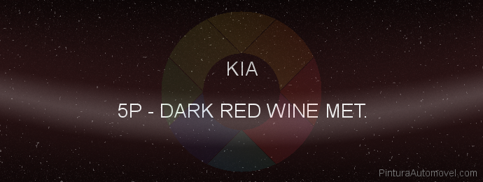 Pintura Kia 5P Dark Red Wine Met.