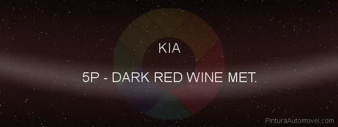 Pintura Kia 5P Dark Red Wine Met.