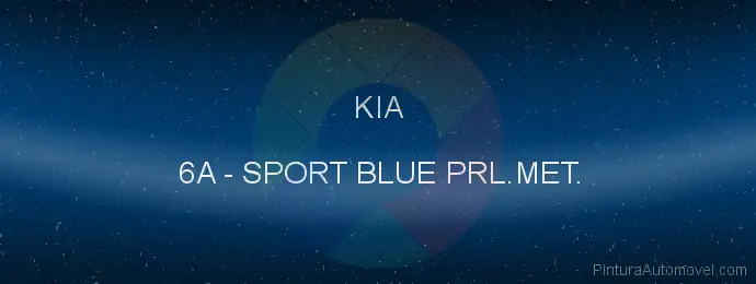 Pintura Kia 6A Sport Blue Prl.met.