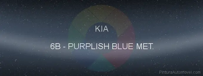 Pintura Kia 6B Purplish Blue Met.