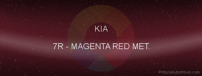 Pintura Kia 7R Magenta Red Met.