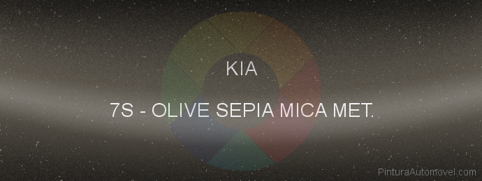 Pintura Kia 7S Olive Sepia Mica Met.