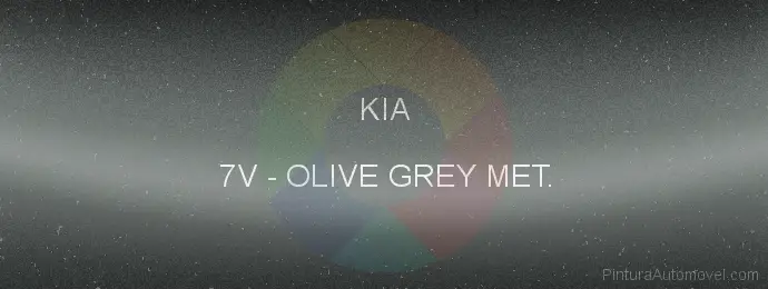 Pintura Kia 7V Olive Grey Met.