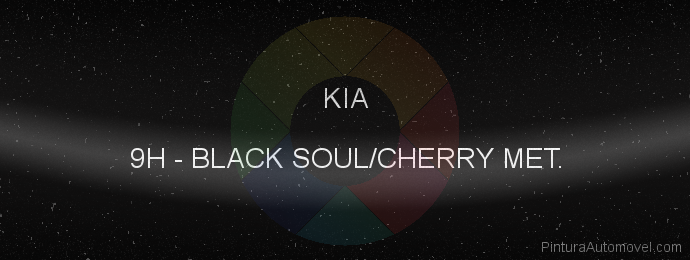 Pintura Kia 9H Black Soul/cherry Met.