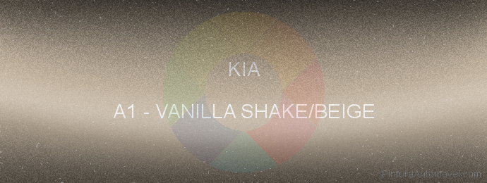 Pintura Kia A1 Vanilla Shake/beige