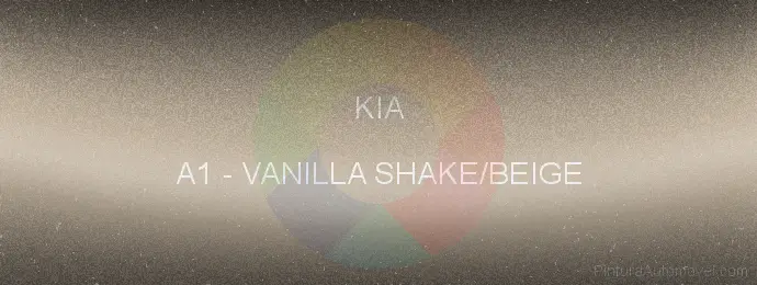 Pintura Kia A1 Vanilla Shake/beige