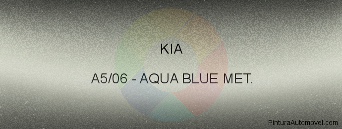 Pintura Kia A5/06 Aqua Blue Met.