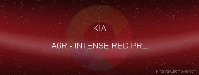 Pintura Kia A6R Intense Red Prl.