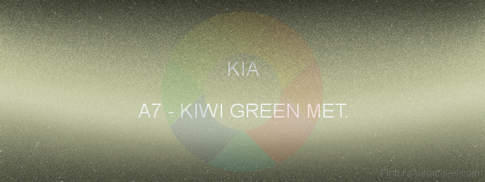 Pintura Kia A7 Kiwi Green Met.