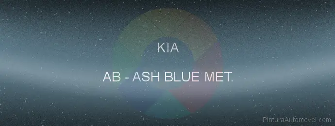 Pintura Kia AB Ash Blue Met.