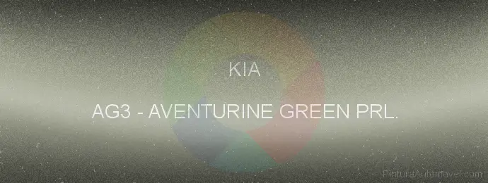 Pintura Kia AG3 Aventurine Green Prl.