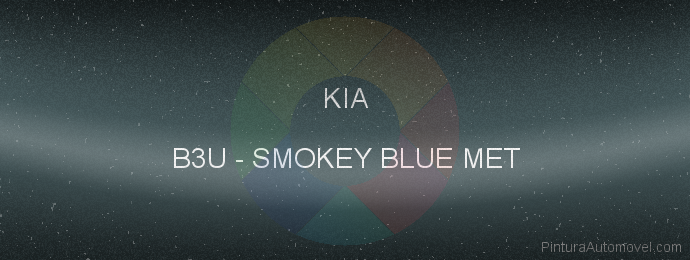Pintura Kia B3U Smokey Blue Met