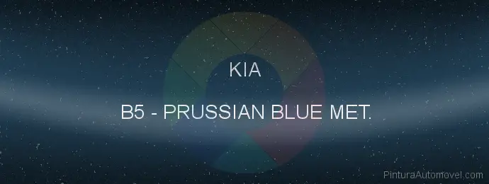 Pintura Kia B5 Prussian Blue Met.