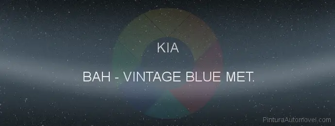 Pintura Kia BAH Vintage Blue Met.