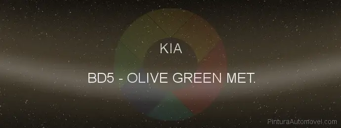 Pintura Kia BD5 Olive Green Met.