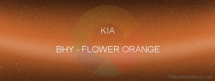 Pintura Kia BHY Flower Orange