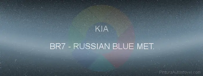 Pintura Kia BR7 Russian Blue Met.