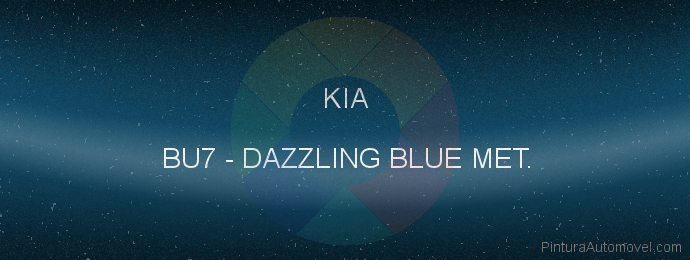 Pintura Kia BU7 Dazzling Blue Met.
