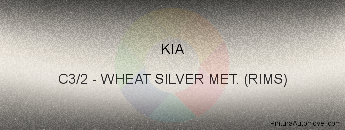 Pintura Kia C3/2 Wheat Silver Met. (rims)