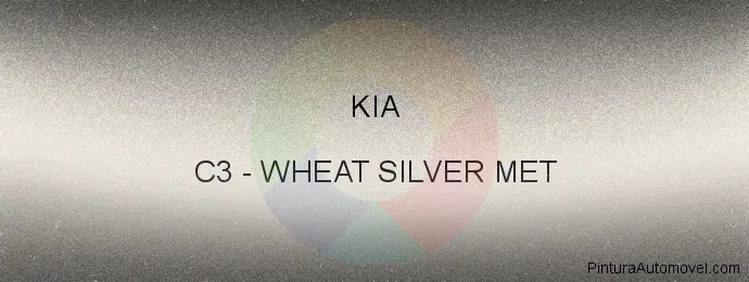 Pintura Kia C3 Wheat Silver Met