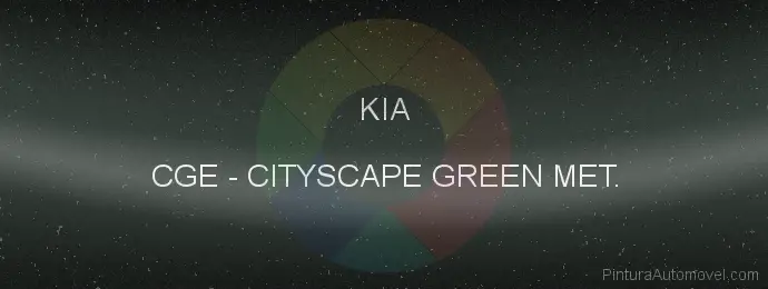 Pintura Kia CGE Cityscape Green Met.