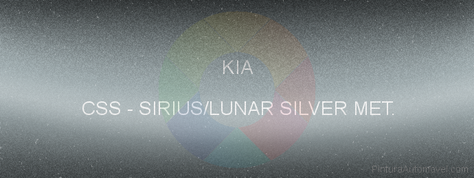 Pintura Kia CSS Sirius/lunar Silver Met.