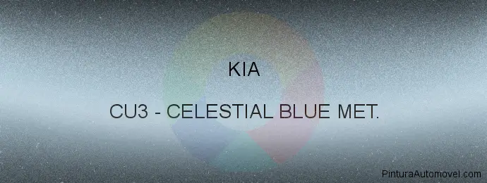 Pintura Kia CU3 Celestial Blue Met.