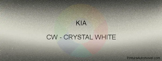 Pintura Kia CW Crystal White