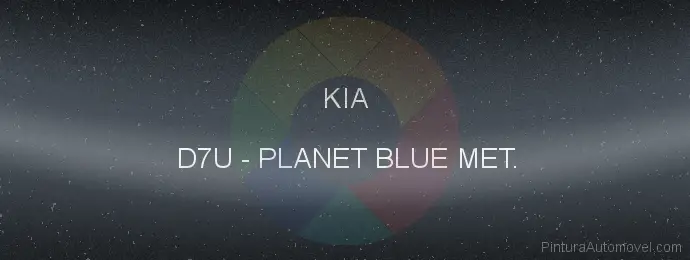 Pintura Kia D7U Planet Blue Met.