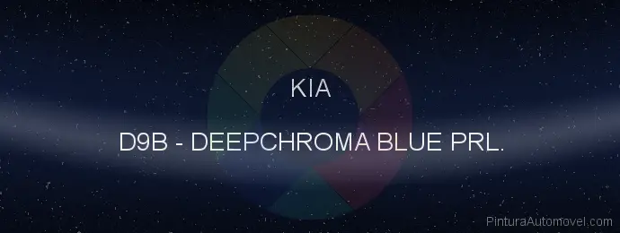 Pintura Kia D9B Deepchroma Blue Prl.