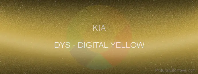 Pintura Kia DYS Digital Yellow