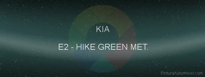 Pintura Kia E2 Hike Green Met.