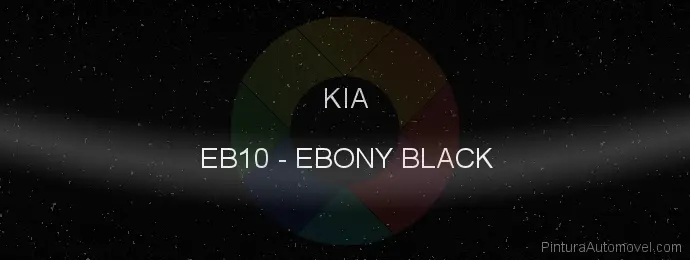 Pintura Kia EB10 Ebony Black