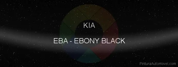 Pintura Kia EBA Ebony Black