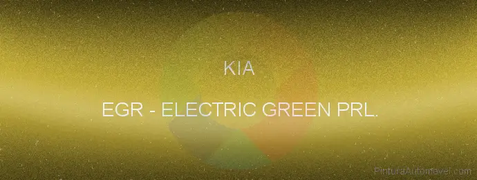 Pintura Kia EGR Electric Green Prl.