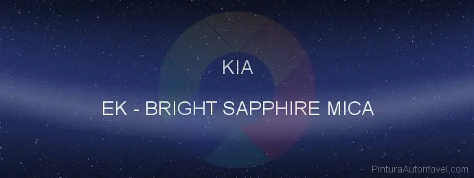 Pintura Kia EK Bright Sapphire Mica