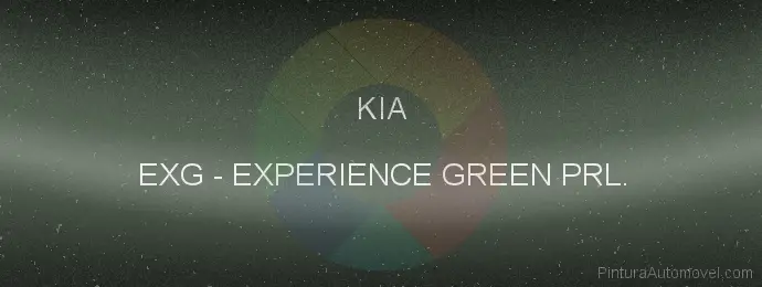 Pintura Kia EXG Experience Green Prl.