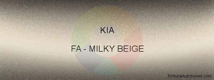 Pintura Kia FA Milky Beige