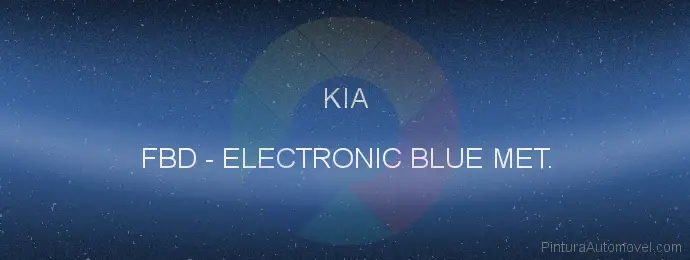 Pintura Kia FBD Electronic Blue Met.