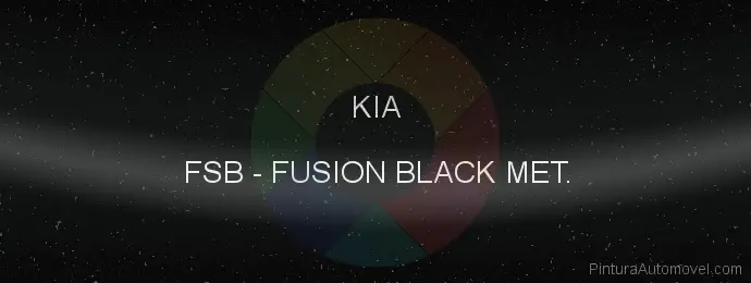 Pintura Kia FSB Fusion Black Met.