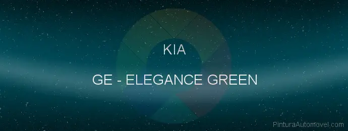 Pintura Kia GE Elegance Green