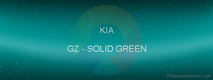 Pintura Kia GZ Solid Green