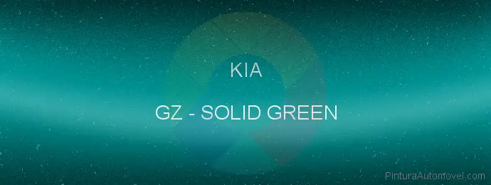 Pintura Kia GZ Solid Green