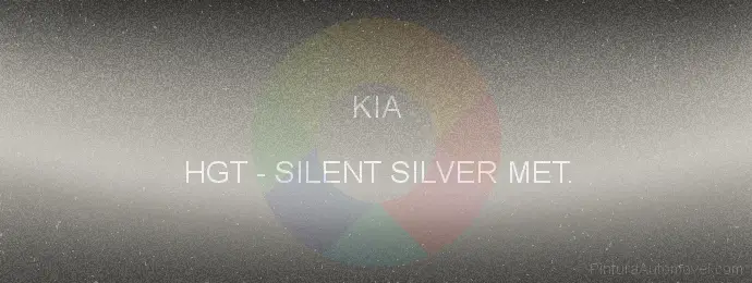 Pintura Kia HGT Silent Silver Met.