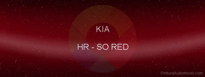 Pintura Kia HR So Red